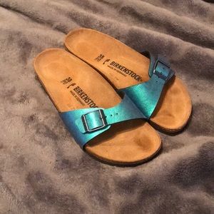 Mermaid Teal Birkenstocks